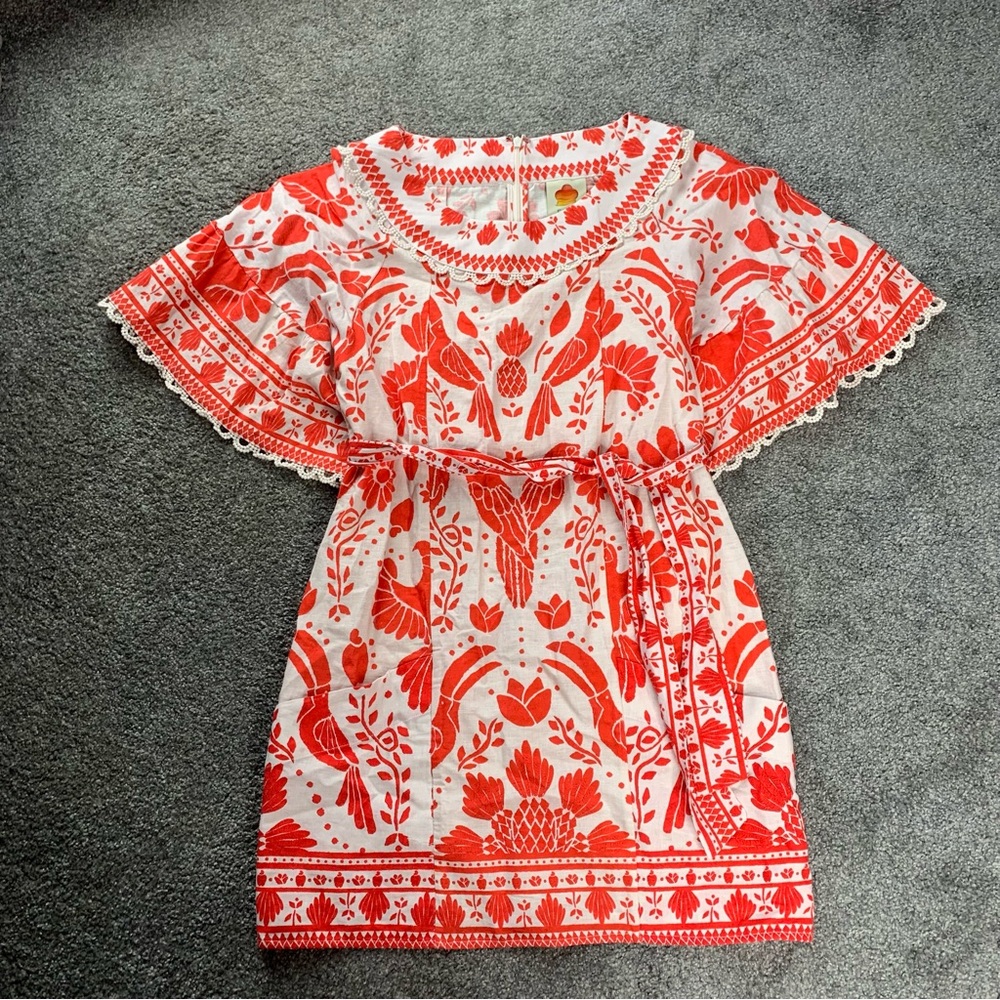 Farm Rio Jungle flow mini dress